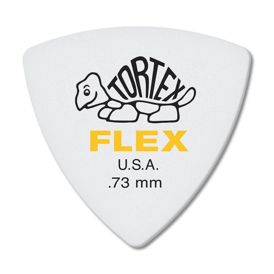 Jim Dunlop Tortex Flex Triangle .73mm Plectrums - 456P073 - (Bag of 6 Picks)