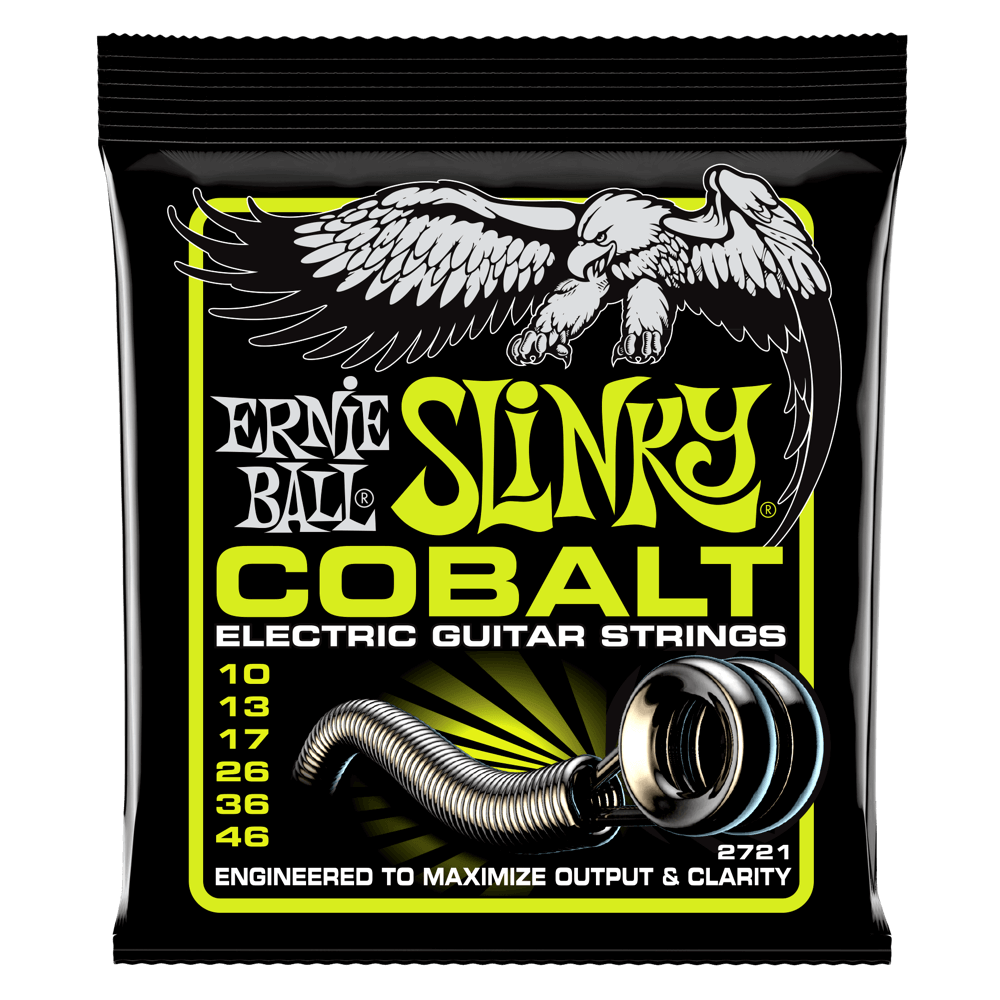 Ernie Ball Cobalt Slinky Electric Guitar Strings super regular hybrid power ect