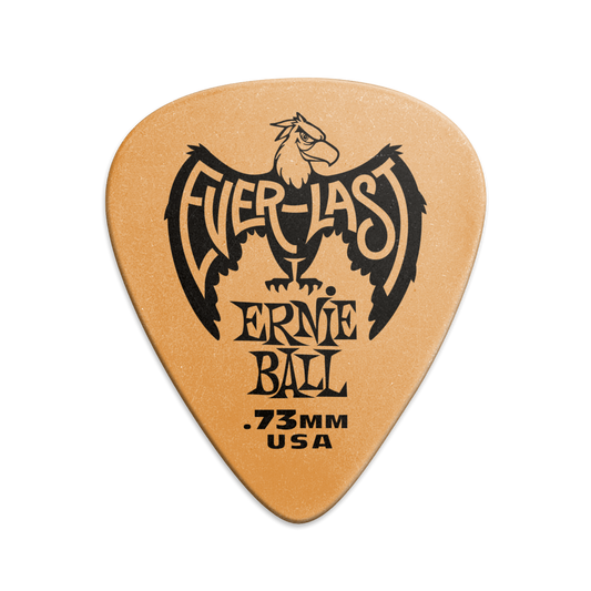 Ernie Ball Everlast 0.73mm Orange Plectrums P09190 - (Bag of 12 Picks)